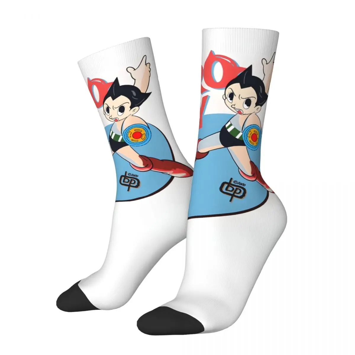 Funny Crazy compression Astroboy Tetsuwan Atom Sock for Men Hip Hop Harajuku Astro Boy Happy Quality Pattern Printed Boys Crew