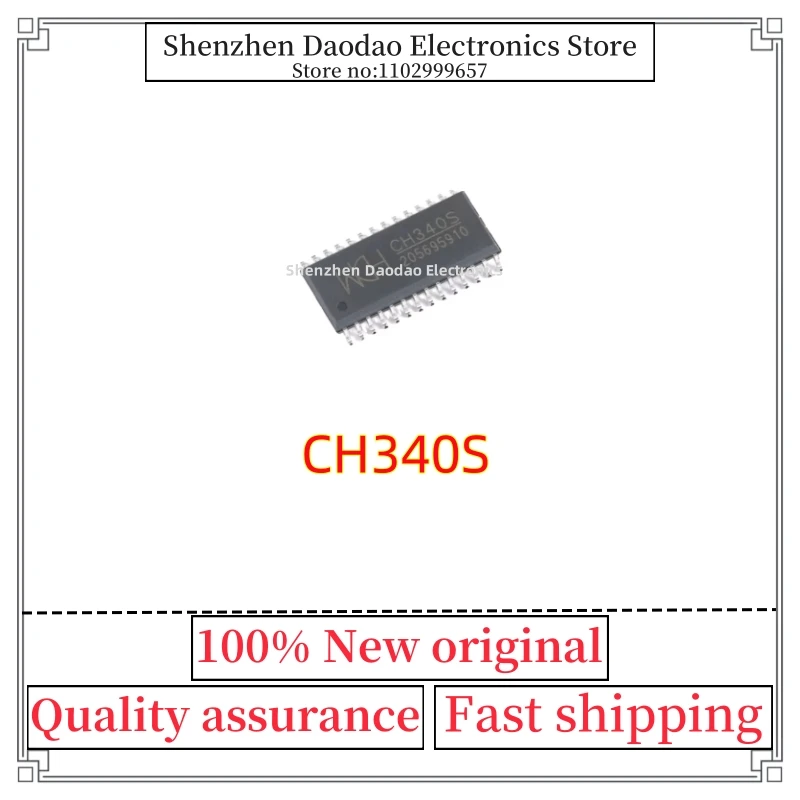 Image of CH340S Sop-28 USB transfer print port chip IC new original