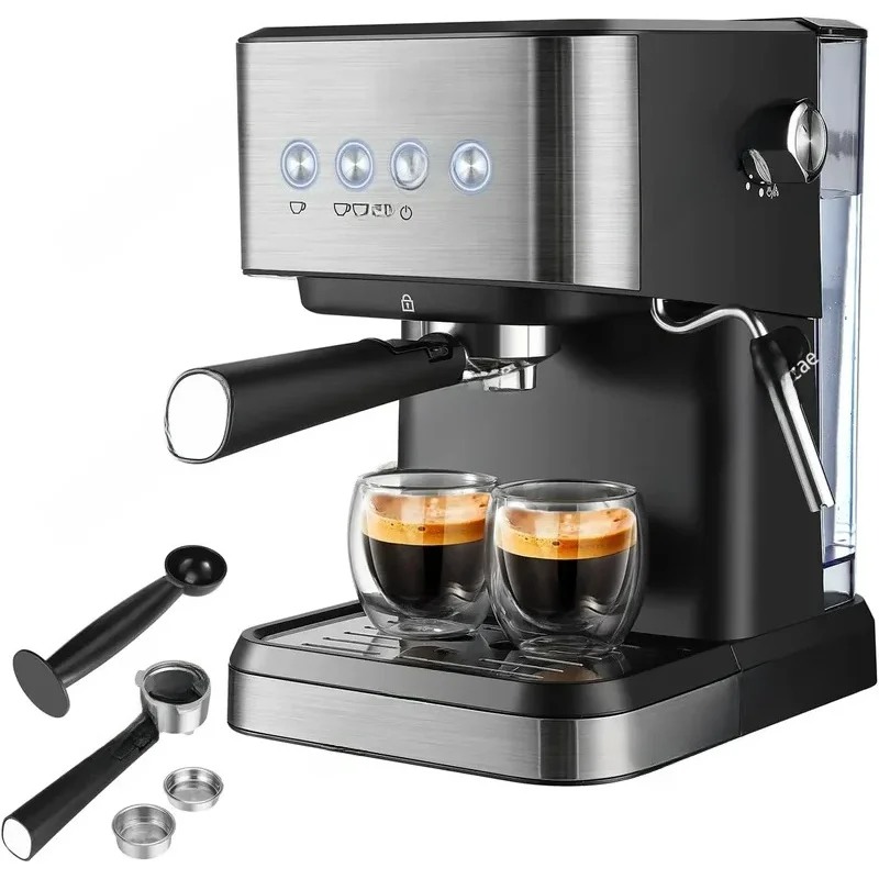 64-Ounce Espresso Machine Brushed Stainless Steel