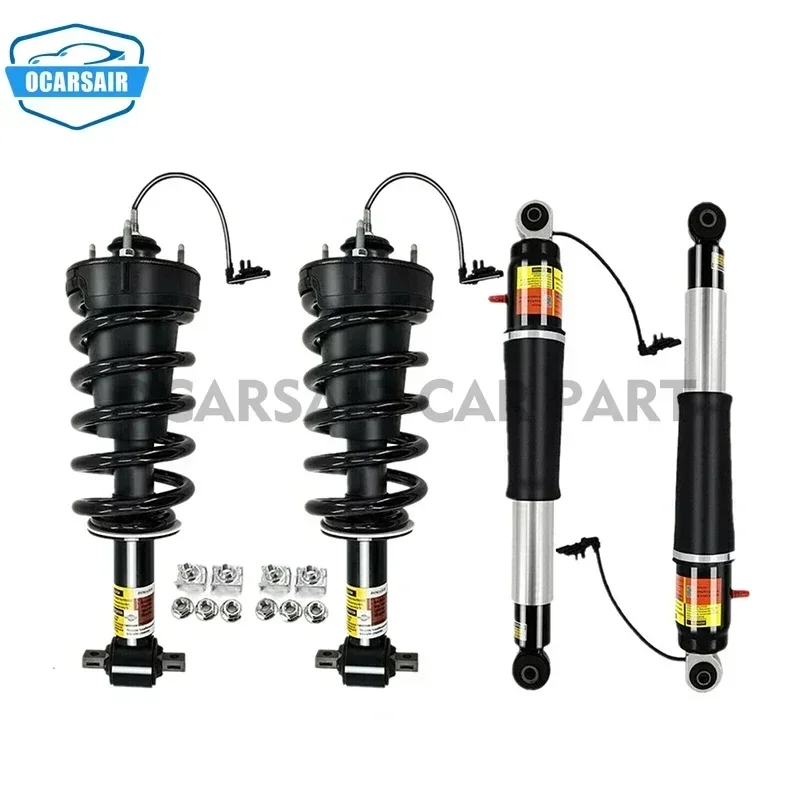 4pcs Front Rear Air Shock Suspension Strut Absorber ADS for Cadillac Escalade Chevrolet GMC Yukon Denali Tahoe 84176631 8417667