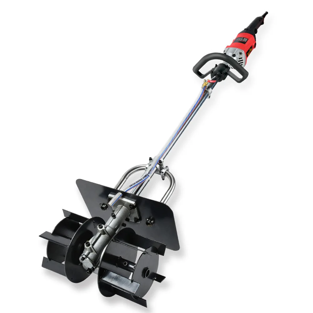 220V เครื่องผสมซีเมนต์ เครื่องผสมคอนกรีต เครื่องผสมเถ้าปูน เครื่องผสมไฟฟ้ามือถือ 6 สปีด พร้อมของขวัญ