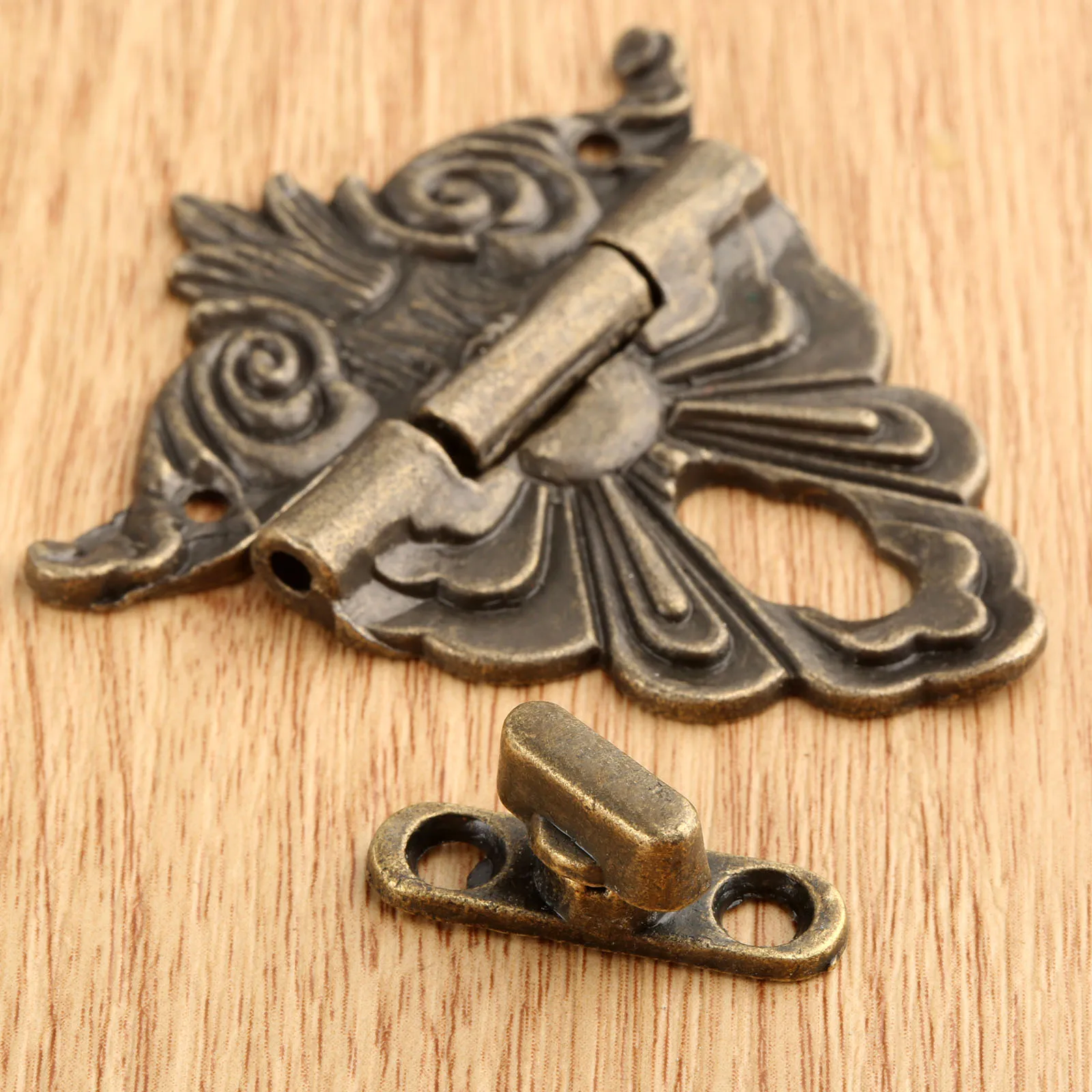 1pc 54*58mm scatola chiusura a scatto chiusura a scatto decorativa chiusura a scatto per gioielli scatola di legno cassetto con viti