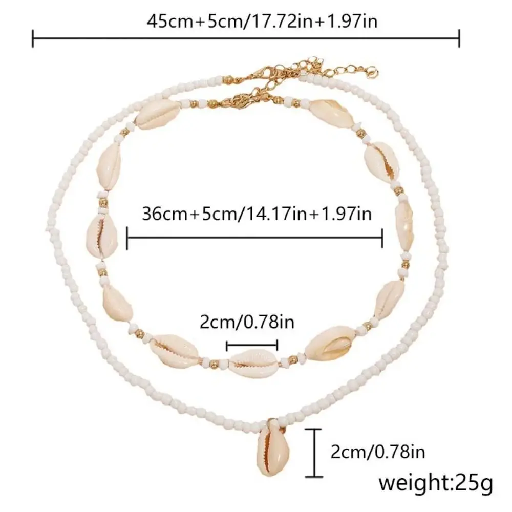 Geometric Necklace Fashion Bead Bohemian Style Clavicle Chain Short Delicate Choker Necklace