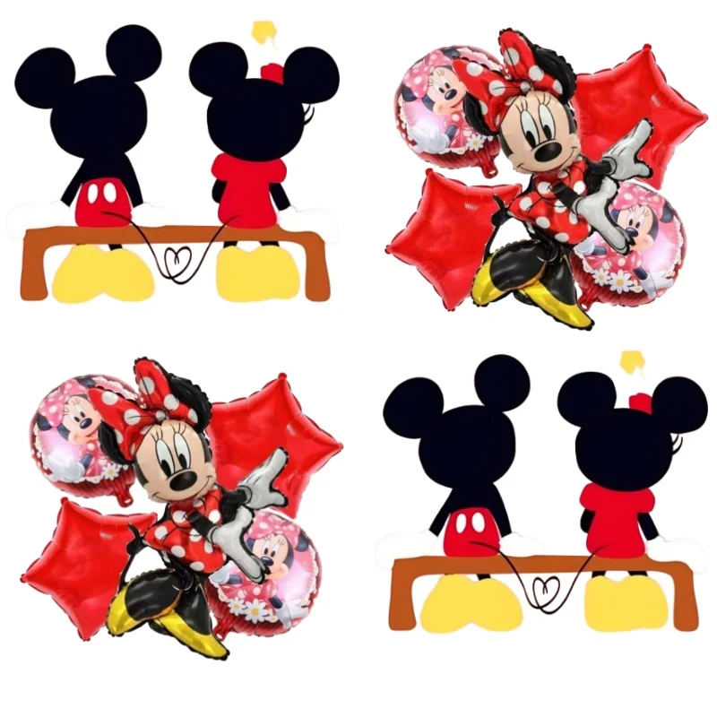 

Disney Minnie Mouse Cake Topper Red Minnie Balloons Party Decor for Kids Girls Birthday Wedding Baby Shower Festival Decorations