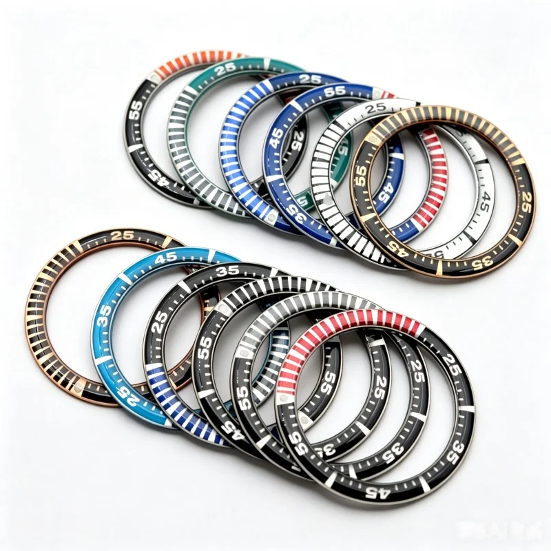 Watch Repair Parts 41*32mm Bezel Insert Ring Replacement Fit Samurai Black Series SRPB55K1 Diver Watch Case Accessories