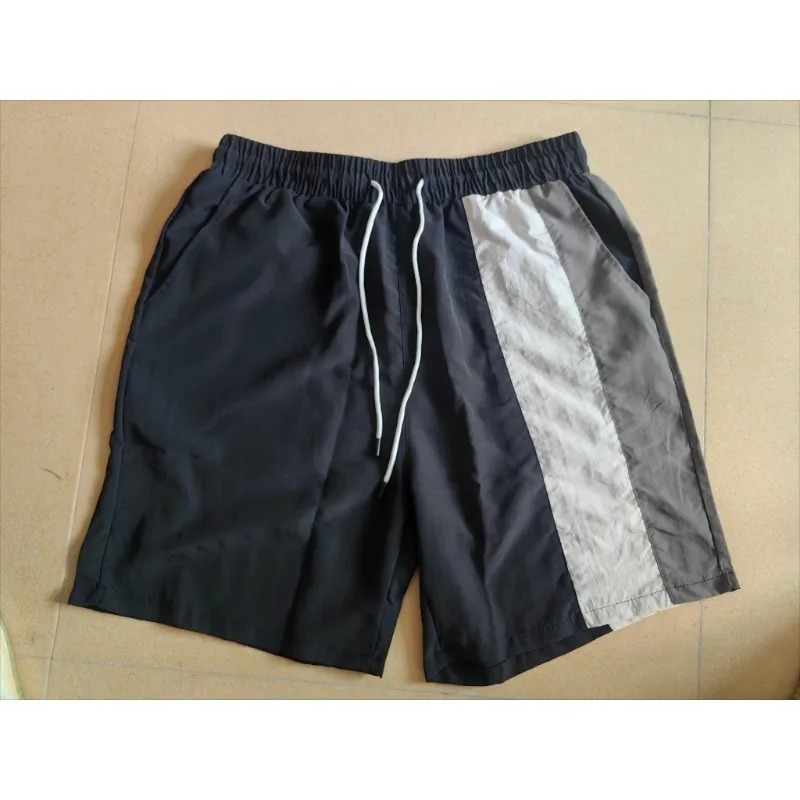 Men's Summer Beach Shorts Quick Dry Lightweight Breathable Elastic Waist Casual Basic Plus Size Drawstring Loose Fit Short Pants