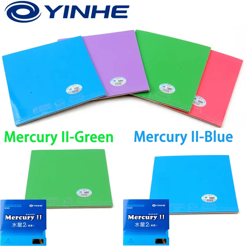 9000E Viscous Pips in Rubbers Table Tennis YINHE Ping Pong Rubber Sheet Green/Purple Rubber Mercury 2 Fast Break Arc Type
