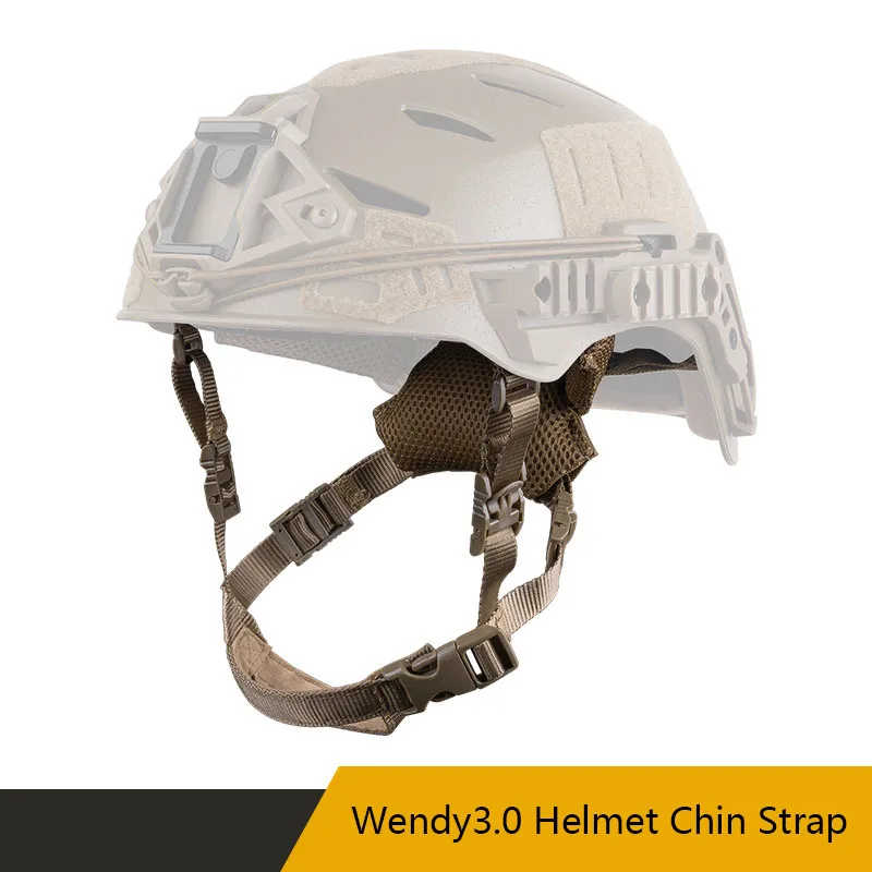 Wendy3.0 Helmet Chin Strap, Suspension System, Adjust the Tightness of the Wire Knob, Equipped with a Cushioning Sponge Pad