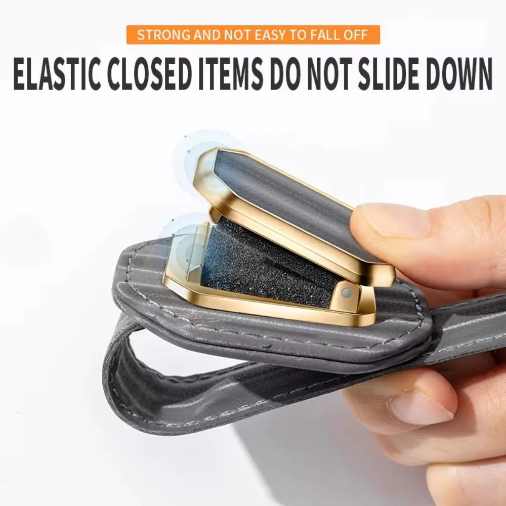 Scratch Resistant Car Eyeglasses Case Anti-Scratch Shock-proof Sun Visor Glasses Clip Protective Box Space-Saving