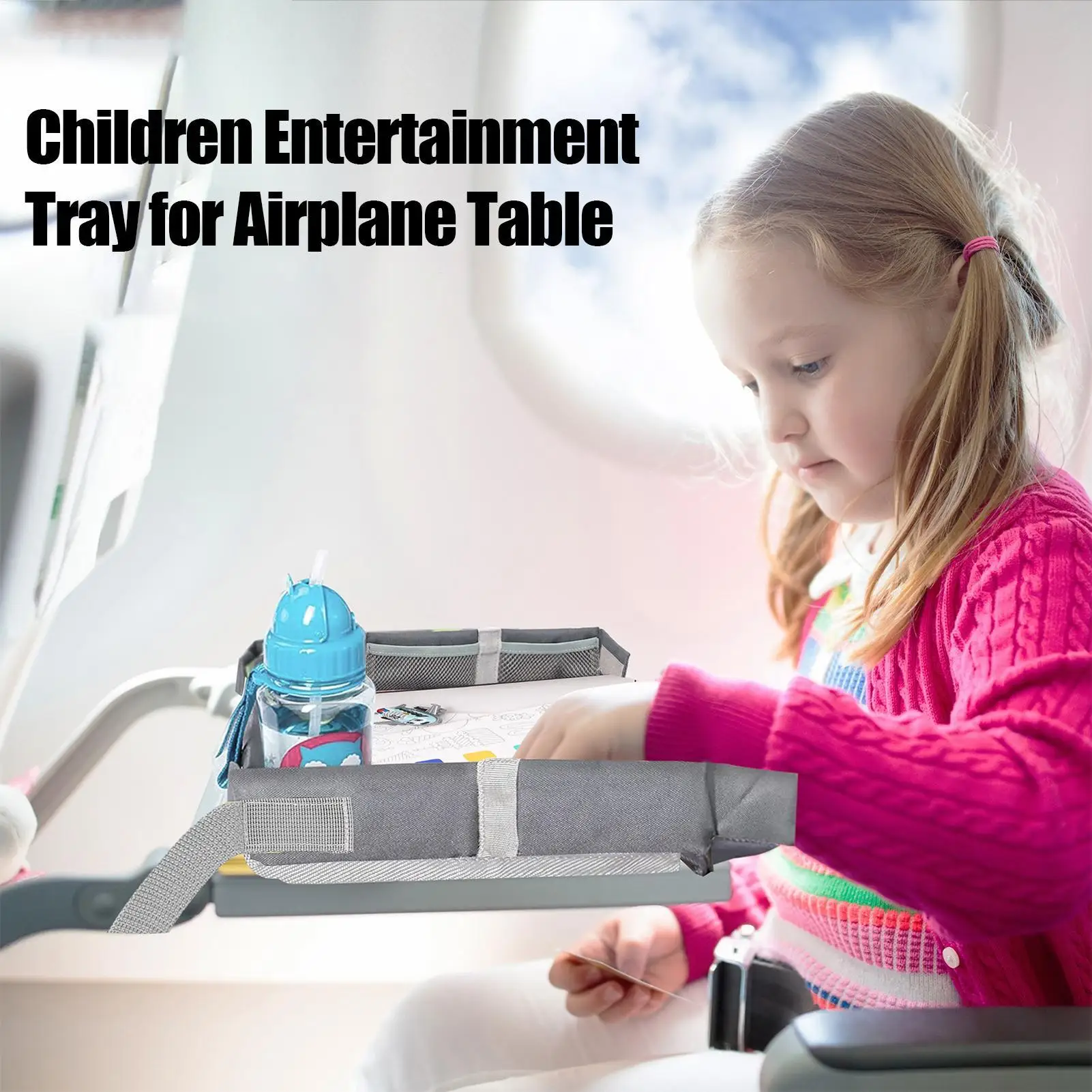 

Чехол для стола в самолете, дорожный стол с карманами, складной стол для закусок, летающие принадлежности, портативное игровое пространство для самолета, поездки, поездки