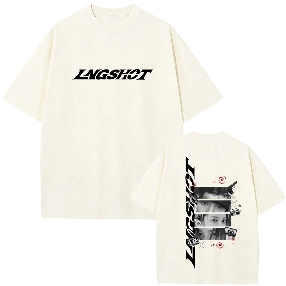 

Korean Band Lngshot 2026 T-shirt Summer Men Women Kpop Fashion Trend Streetwear Male Casual High Quality Soft Cotton T Shirts