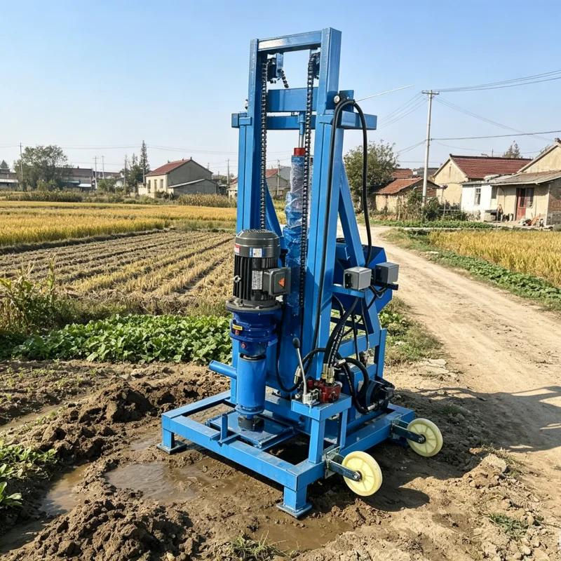 

Customized Light Mini Portable Well Driller 150M Hydraulic Household Water Extraction Deep Water Well Drilling Rig