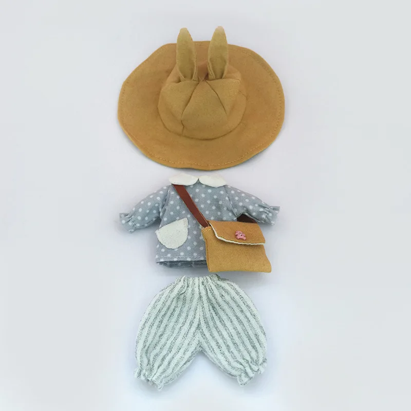 Ob11 Doll Suki Kindergarten Set Clothes Rabbit Ear Fisherman's Hat Princess Skirt For Nendoroids, Obitsu11, Molly, Ymy, Ufdoll view 6