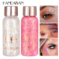 With Smear Spoon Multifunctional Eye Glitter Nail Hair Body Face Glitter Gel Art Flash Loose Sequins Cream Festival Glitter Deco