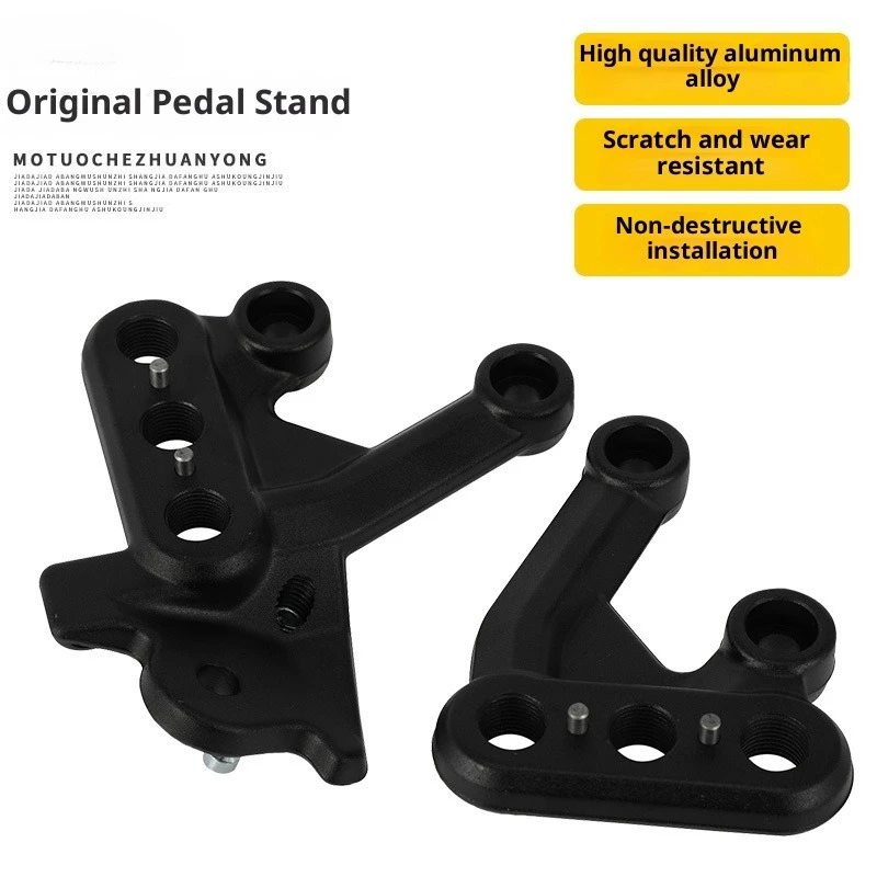 

Кронштейны для подножек, черный кронштейн для подножек мотоцикла, пара из алюминиевого сплава L & R для Sur-Ron Surron XS Light Bee, электрический велосипед для грязи