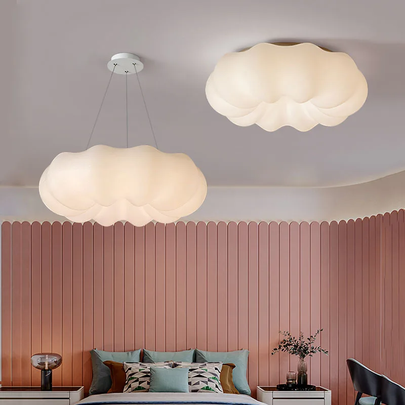 Clouds Ceiling Light White LED Chandelier For Dining Room Children\'s Bedroom Hall Study Lamp Creative Decorative Daily Lightings