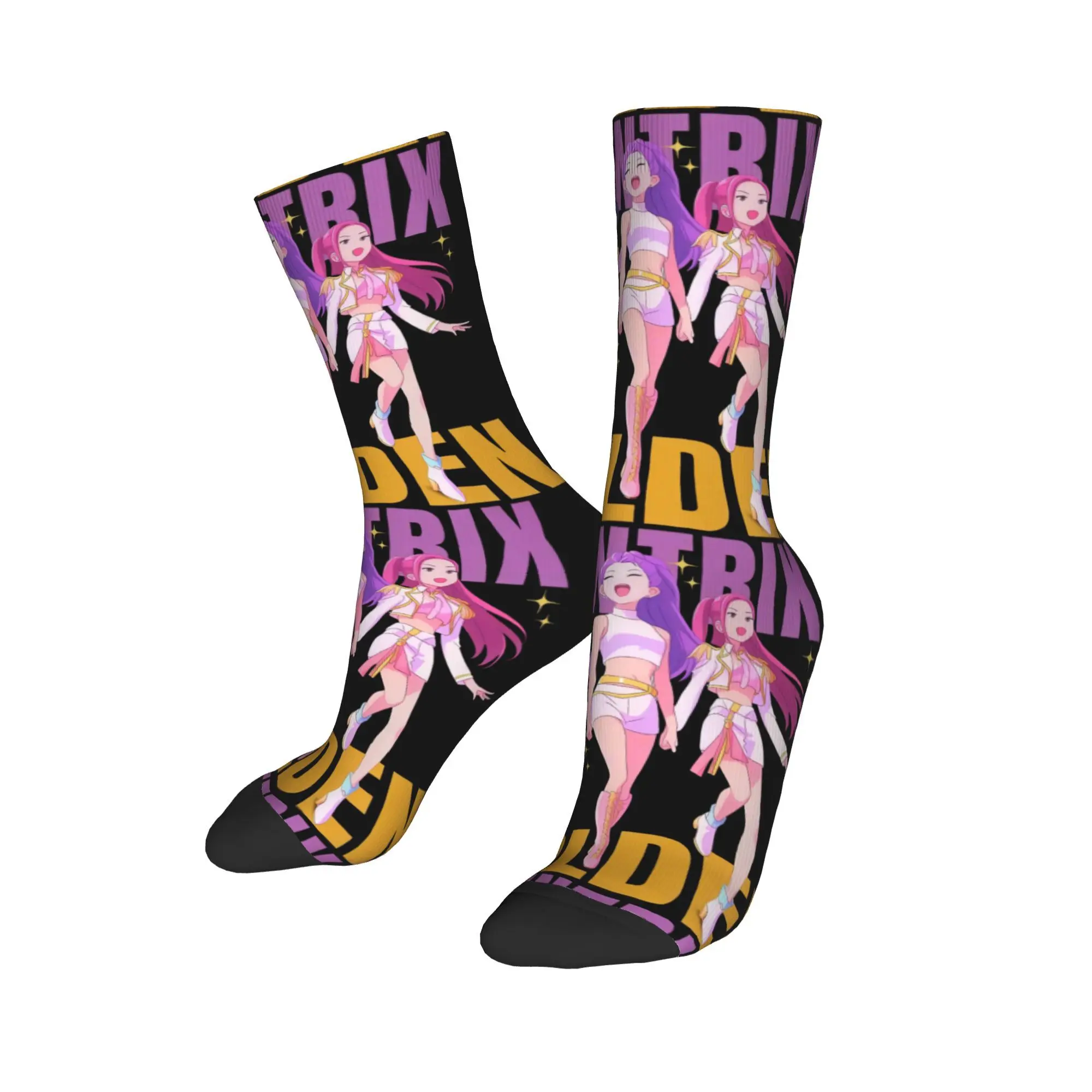 KPop デーモンゴールデンハンターズ靴下秋ストッキングカジュアル男性高品質靴下デザインランニングノンスリップ靴下