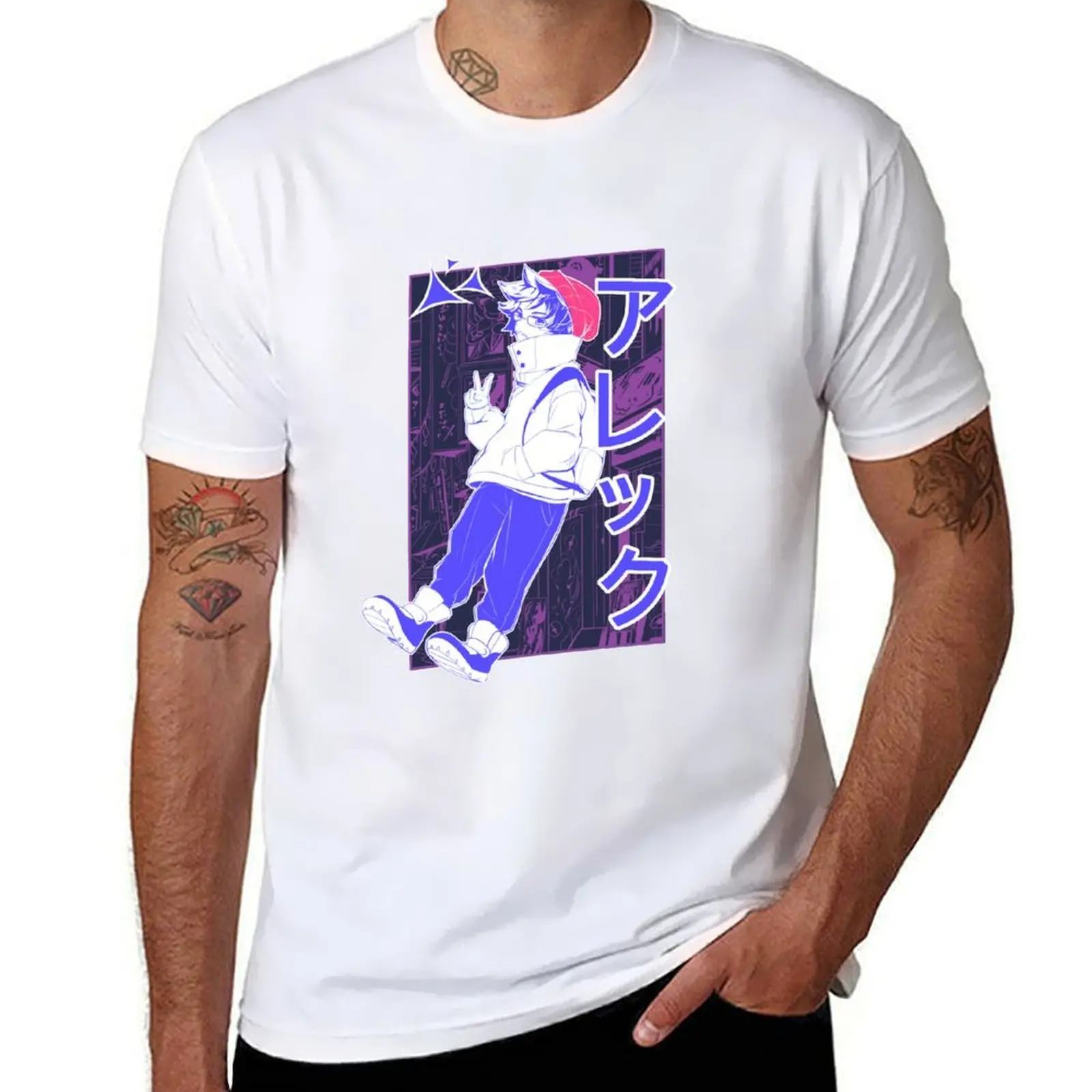 Tokyo Nightlife [Purple] T-Shirt t shirts for man graphic vintage t shirts designer T-Shirt