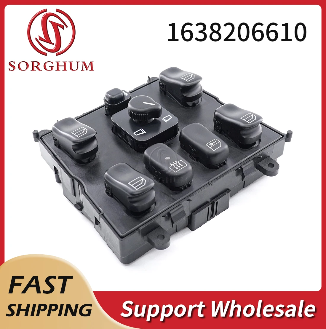 

SORGHUM 1638206610 Master Window Switch Button For Mercedes-Benz W163 ML320 ML400 ML430 ML500 1998 2005 A1638203010 A1638206610