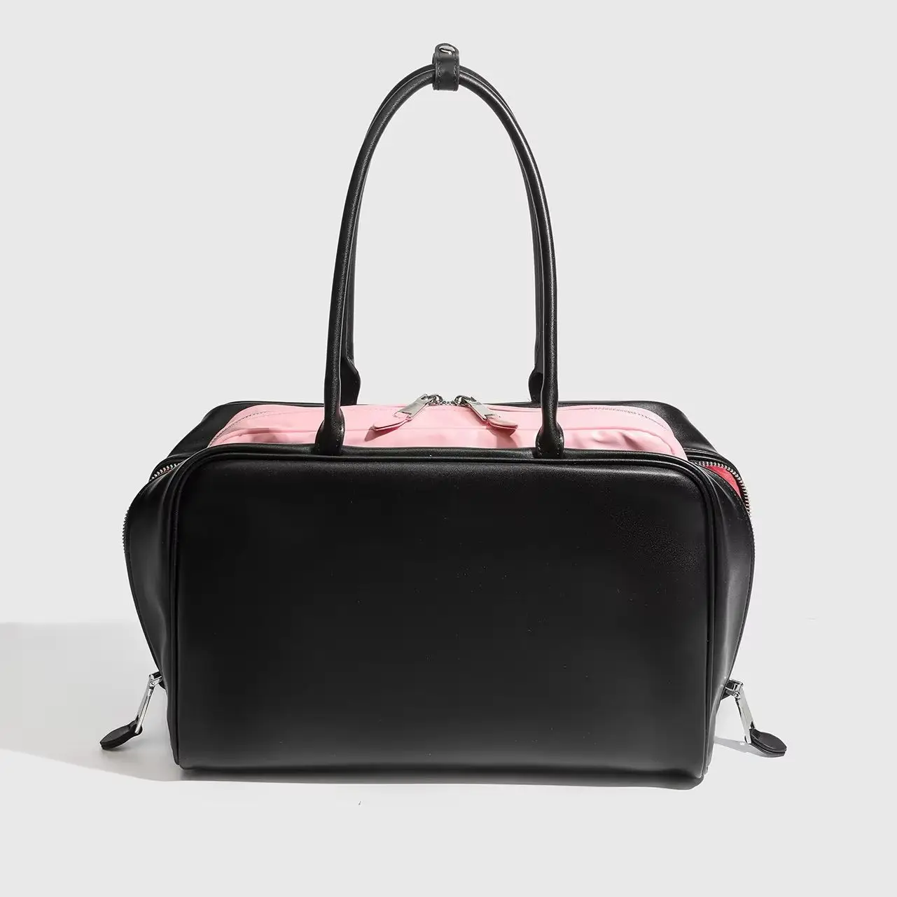 Large Capacity Solid Color Handbag Vintage Simple Tote Pillow Bag Spring Summer New