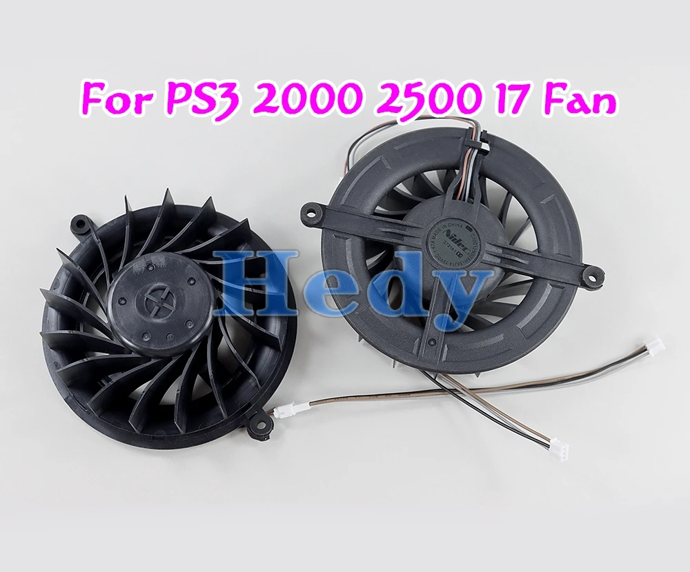 10PCS Internal Cooling Fan For Sony Playstation 3 PS3 Slim 2000 2500 3000 4000 17 Blades Controller Machine Inner Cooler