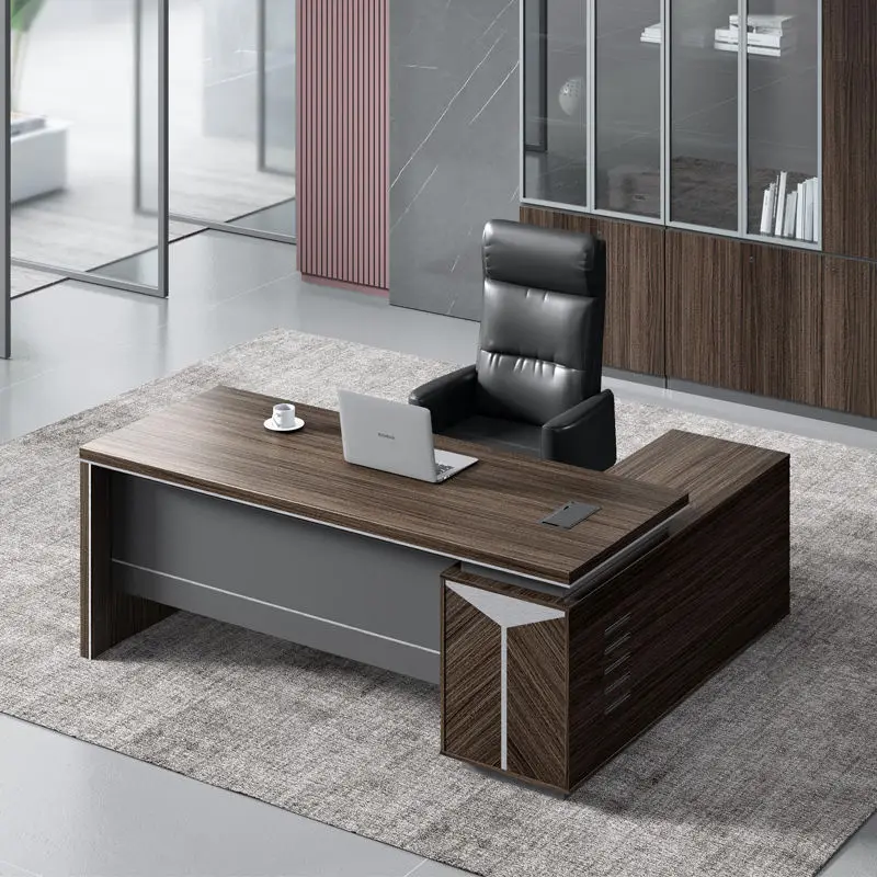 Office Desk Luxury Executive Modern Office Desk L Shaped Computer Table Office Furniture Set