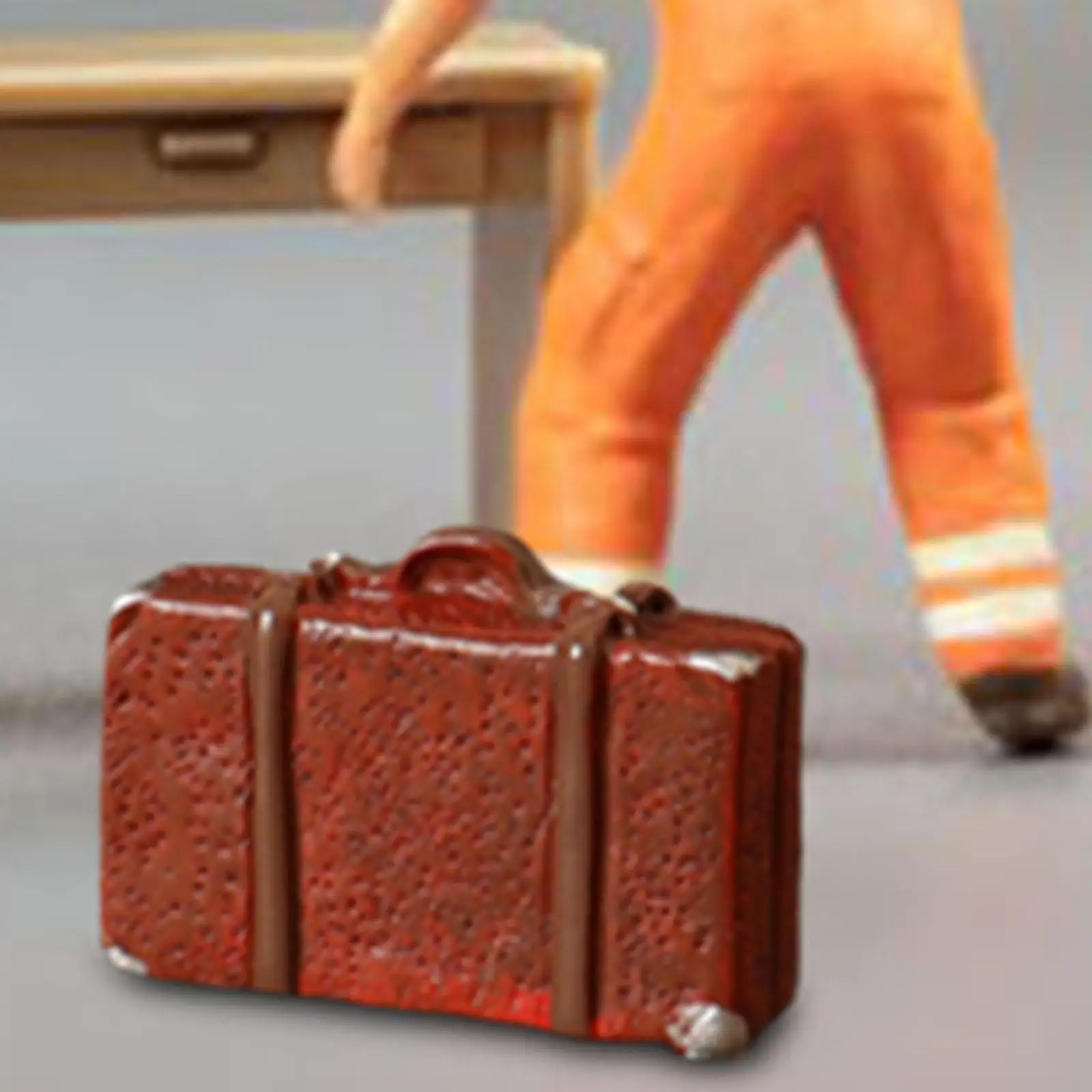 1:6 1:12 Dollhouse Suitcase Model Resin Retro Micro Landscape DIY Projects