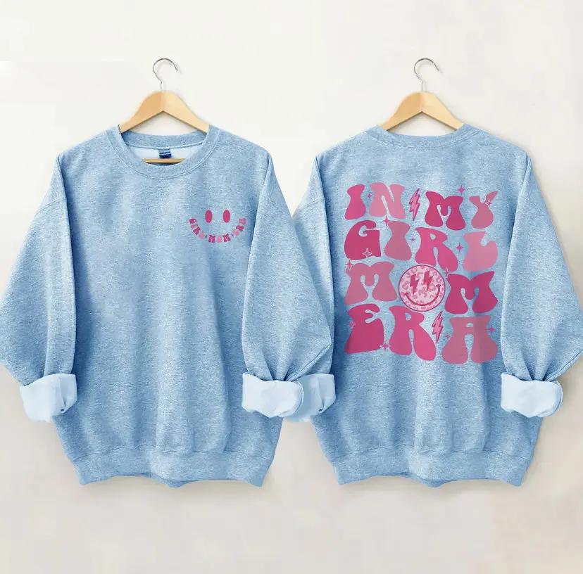 In My Girl Mom Era Slogan Women Sweatshirt 2024 New Voguish Casual Comfort Double-sided Printing Mother\'s Day Female Sweater