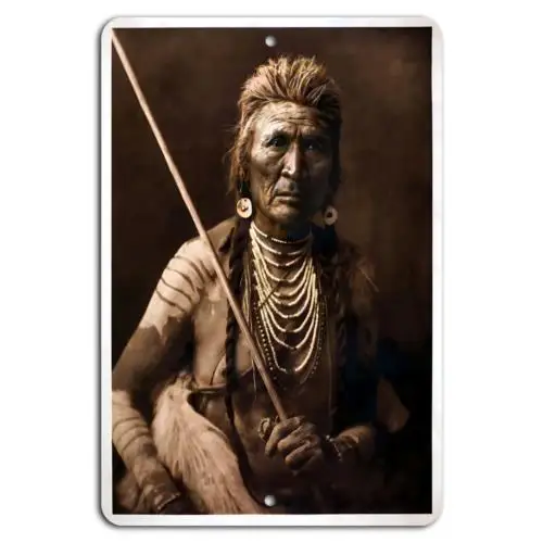 Spirit of the Warrior: Timeless Strength in Metal Art-Aluminum-tin sign