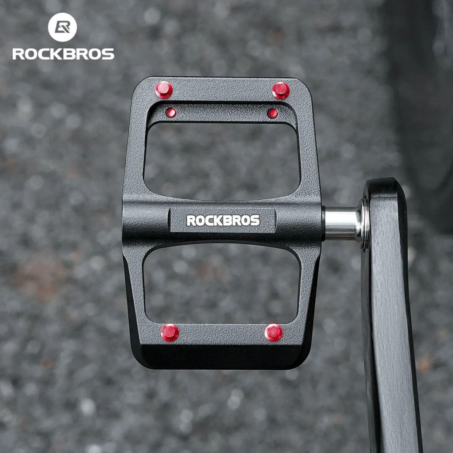 ROCKBROS Bicycle Pedals Left/right Lightweight Pedal 3 Bearings Road Bike Pedal Widened Magnesium Alloy Pedal Ultralight 171G