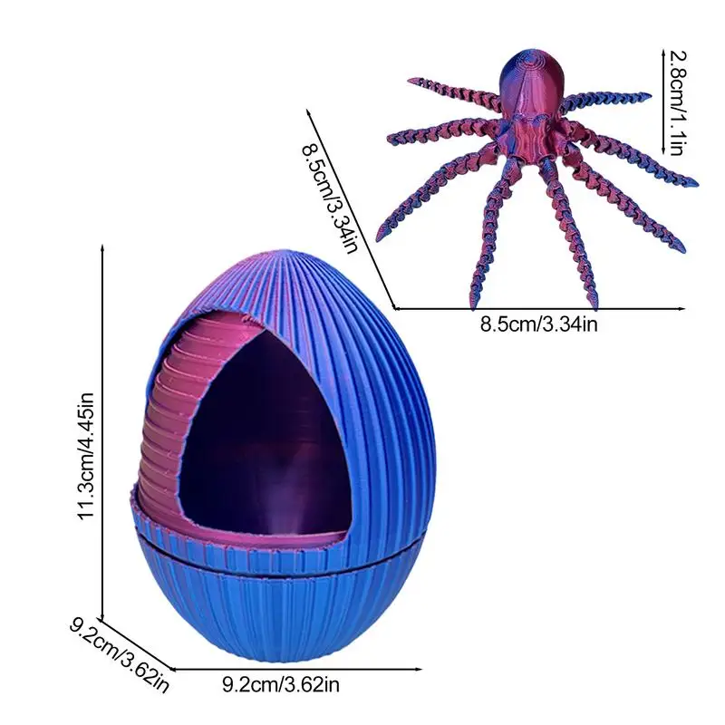 3D พิมพ์ของเล่นความเครียดบรรเทาของเล่น Planet Octopus ความเครียดบรรเทาของเล่นตกแต่งโต๊ะของเล่นสําหรับเด็กและผู้ใหญ่