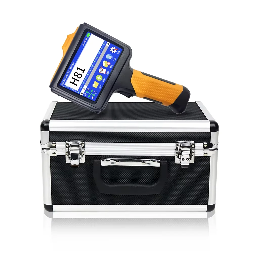 

H81Smart Portable Handheld Expiry Date Logo Coding Machine 12.7Mm Tij Thermal Qr Batch Barcode Code Inkjet Printer