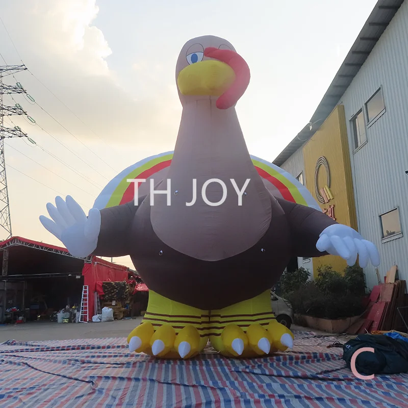 

Free air ship to door! 8m 26ft Customized Giant Inflatable Thanksgiving Turkey Balloon for Outdoor Decoration