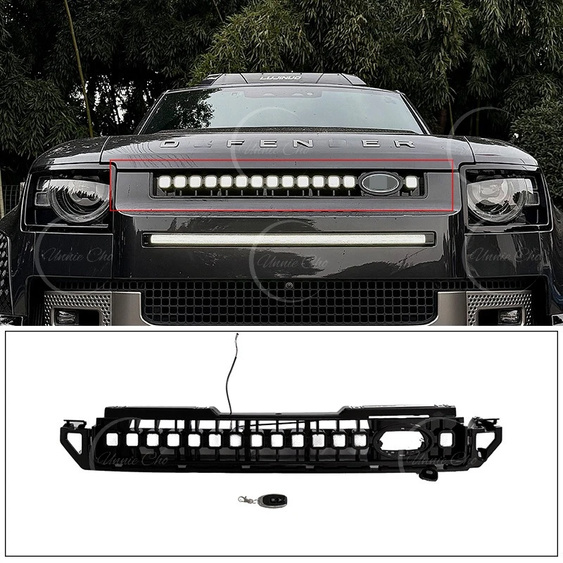 

New Front Grille Lamp for Land Rover Defender 90 110 130 L663 2020-2026 Car Ventilation OCTA Modified LED Grille