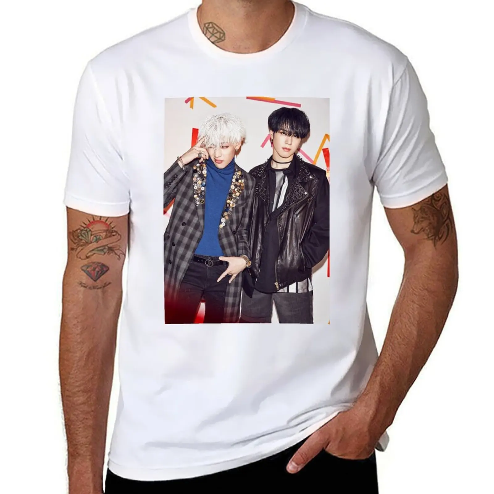 

Bambam Yugyeom GOT7 T-Shirt t shirt for man t shirts for man pack cotton T-Shirt