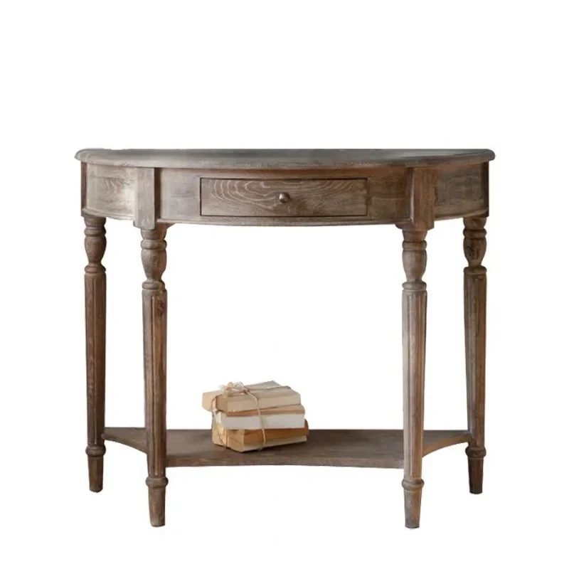 

American retro furniture new Chinese French country style entrance decorative cabinet