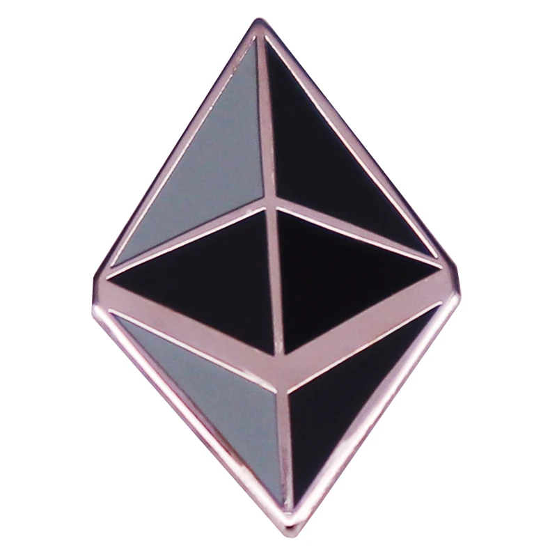 

Ethereum Logo Enamel Pin Crypto Brooch Badge Jewelry Accessories