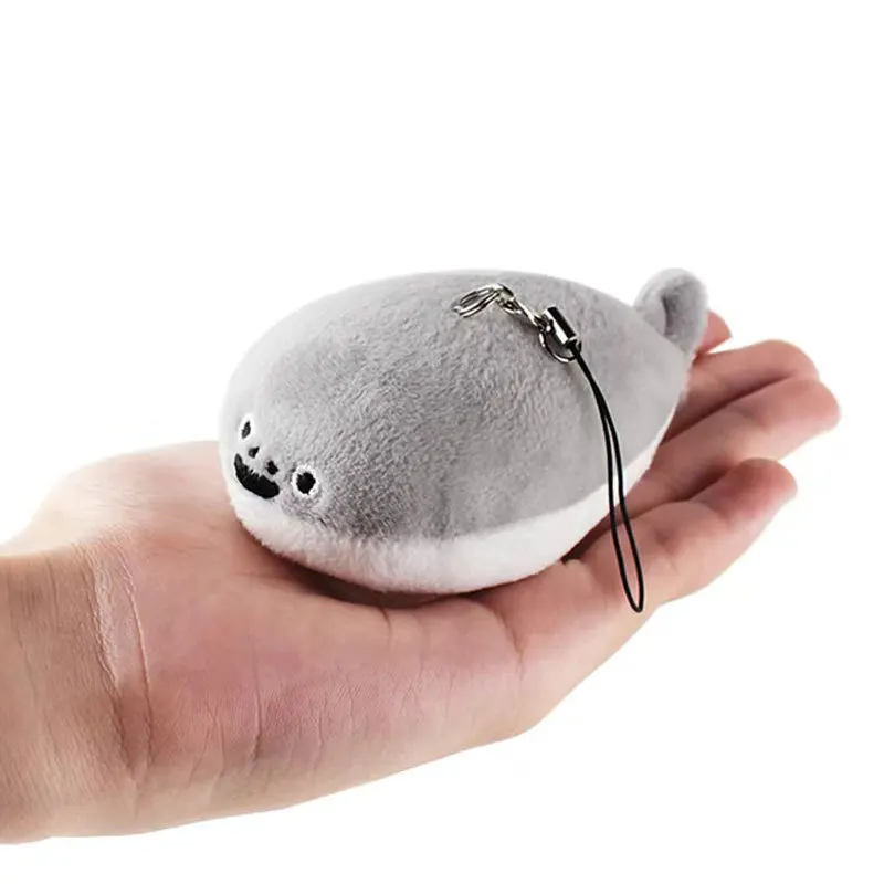 New Cartoon Kawaii Fish Squeeze Will Squeak Plush Toy Keychain Pendant Creativity Ins Personalized Cute Fish Backpack Pendant