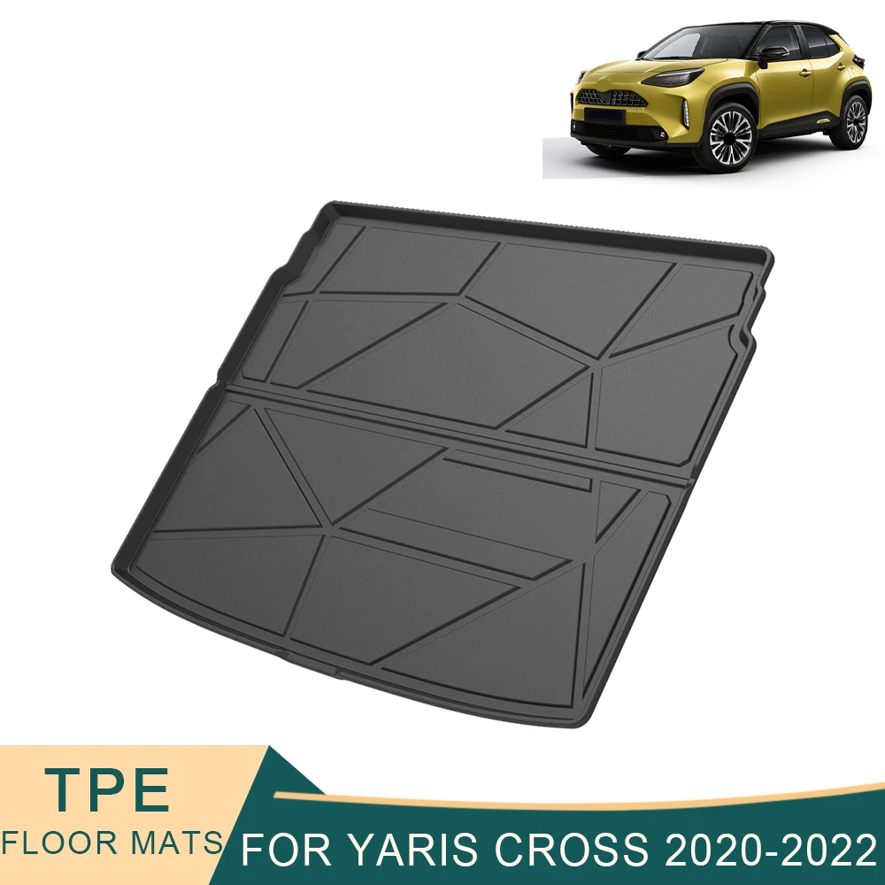 

For Toyota YARIS CROSS 2020-2023 Cargo Liner All-Weather TPE Non-slip Trunk Mats Waterproof Boot Tray Trunk Carpet