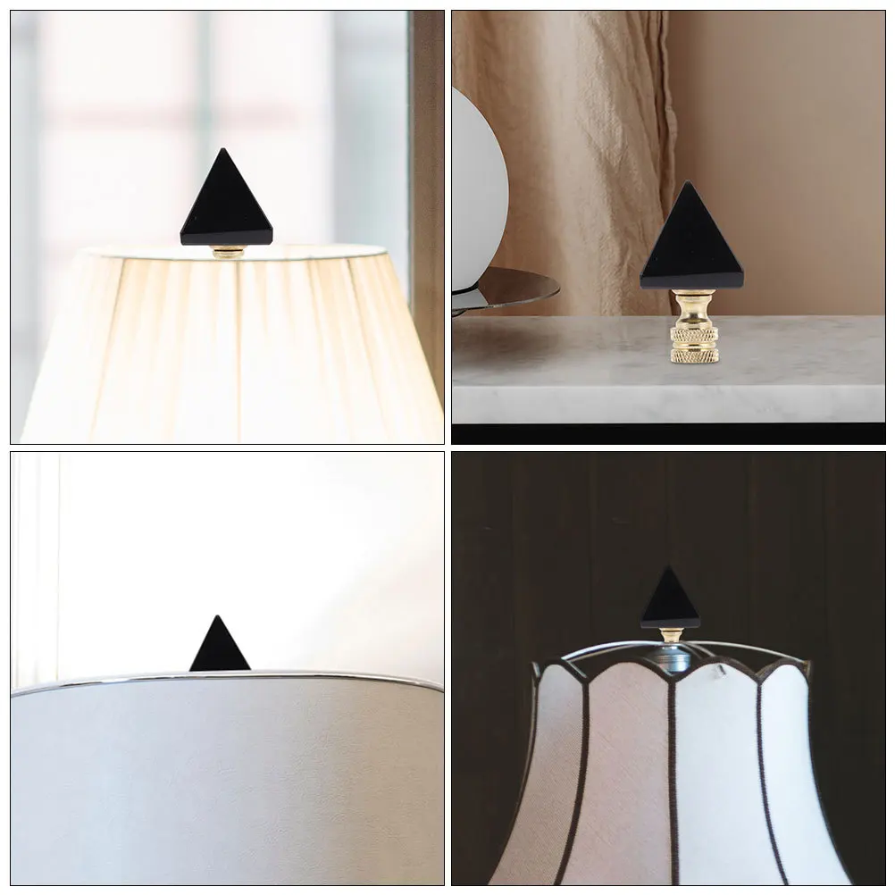 

2Pcs Lamp Finials Metal Crystal Weather Resistant Light Caps for Lampshade Retro Lamp Decoration Durable Finial Decor