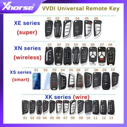 XHORSE VVDI uniwersalny pilot XS/XE/XN/XK Smart/Super/bezprzewodowy/drutowy angielska wersja kluczyka samochodowego dla narzędzie VVDI