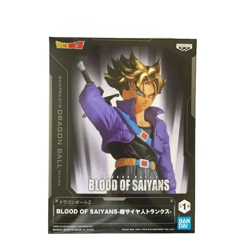 In Stock Bandai Banpresto Anime Dragon Ball Z Auckland Blood of Saiyans SSJ Trunks PVC Anime Figure Model Toy Collection Gifts