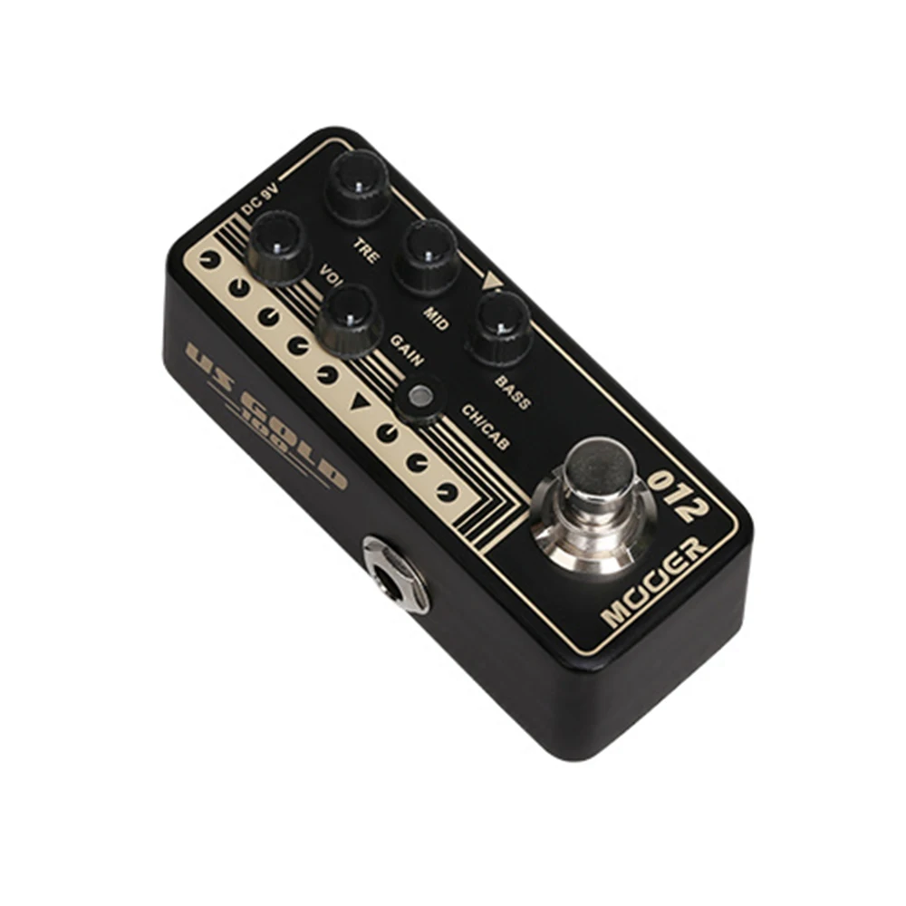 MOOER 012 US Gold 100 Guitar Effects Pedal Digital Preamp Classic British Style Micro Preamp Pedal Guitar Parts & Accessories