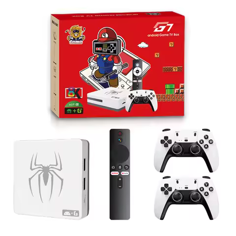 Hot Sale G7 Dual System TV Game Console &amp; Set-Top Box with 2.4G Dual Wireless Gamepads 4K HD Gaming 25000 Classic Games for Gift