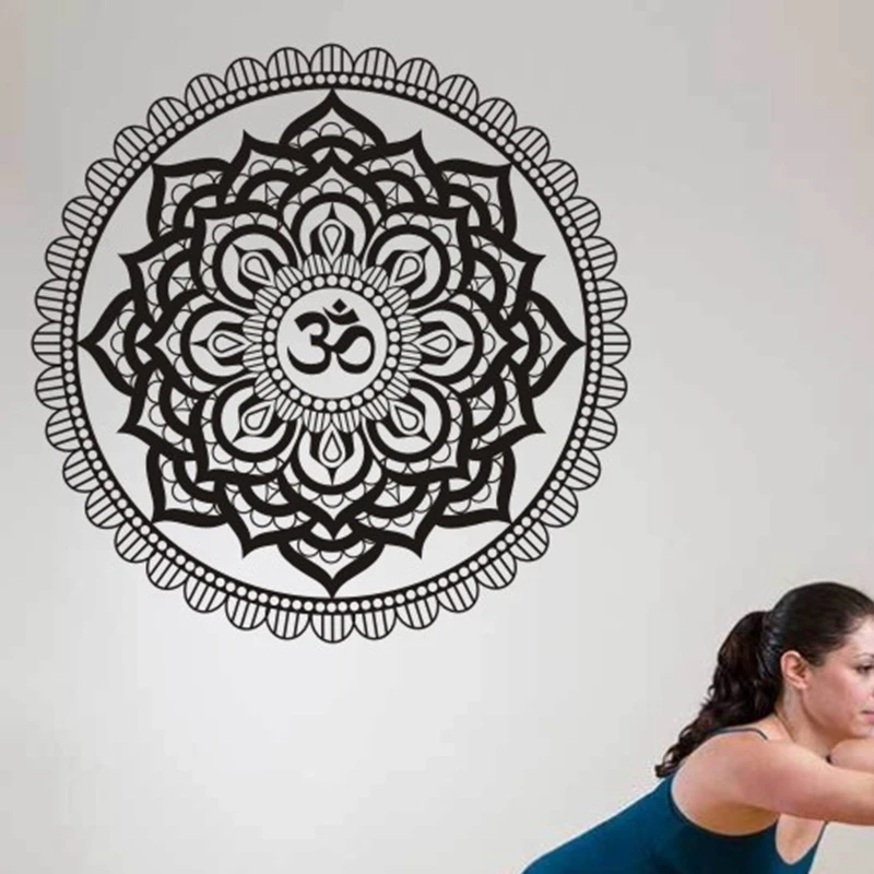 

Yoga Club Wall Sticker Decal Lotus Body-building Posters Vinyl Wall Decals Home Decoration Decor Mural Yoga Sticker