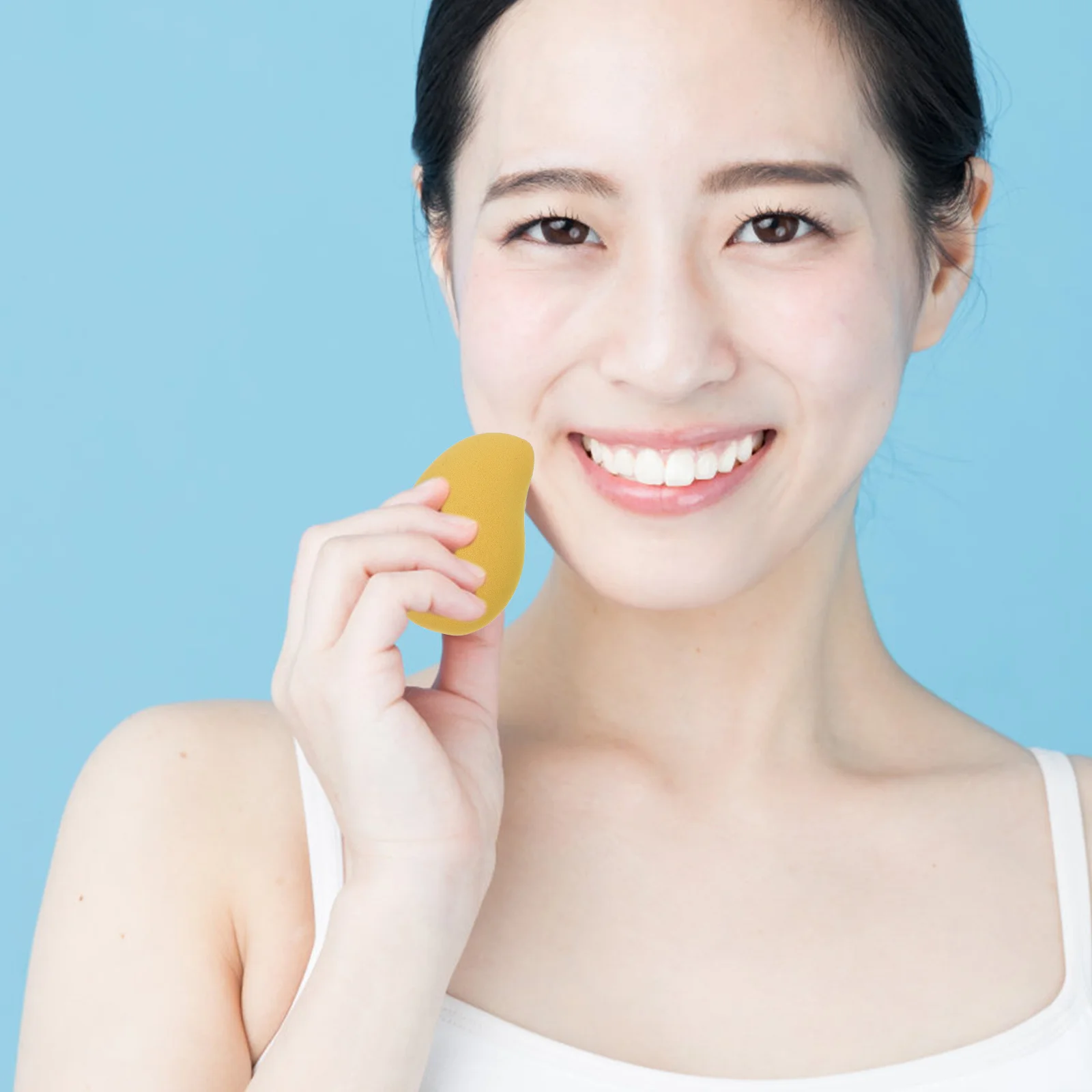 5 pcs Mango Shape Makeup Strong Grasping Power For Foundation Blusher Powder Practical Tools Loose Powder