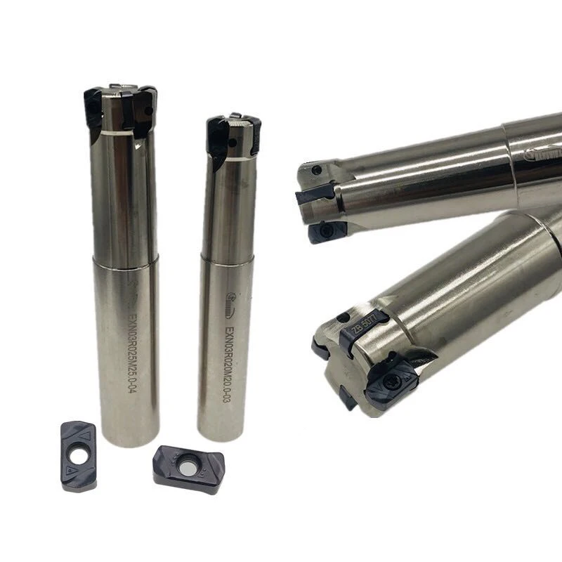 

EXN03R Двусторонняя фреза с быстрой подачей Подходит для LNMU LNMU0303ZER Твердосплавное лезвие Двусторонняя черновая фреза с ЧПУ