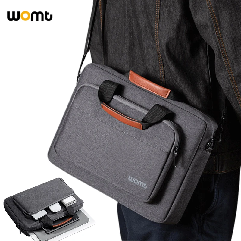 Laptop Bag for Men Business Briefcase Shoulder Handbag for Macbook Dell Lenovo Asus Surface Acer Huawei Notebook 13 14 15.6 inch