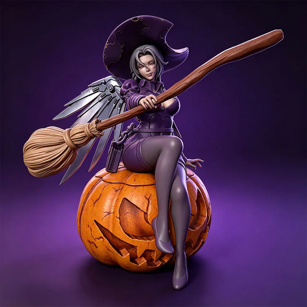 1/24  75mm Anime Character Statue GK Miniature 3D Printed Gray Model Figurine DIY Doll Model Unassembled And Unpainted