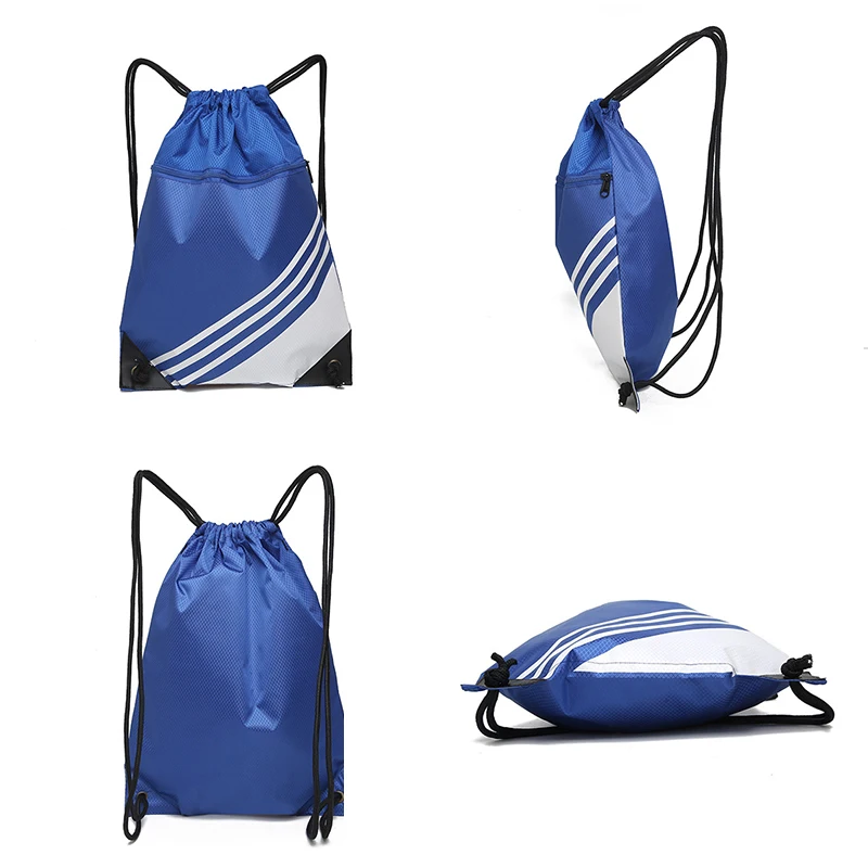 Lightweight Drawstring Sports Bag Fitness Gym Shoes Backpack Basketball Soccer Shoulder Bag Travel Bicycle Storage Bag Men Women